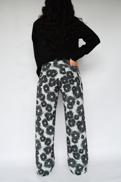 pantalón flor zinnia