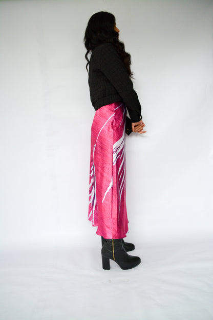 falda ramas fucsia