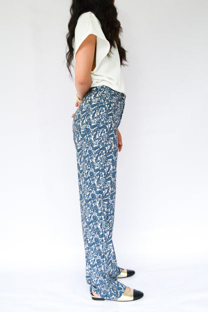 pantalón algas azules