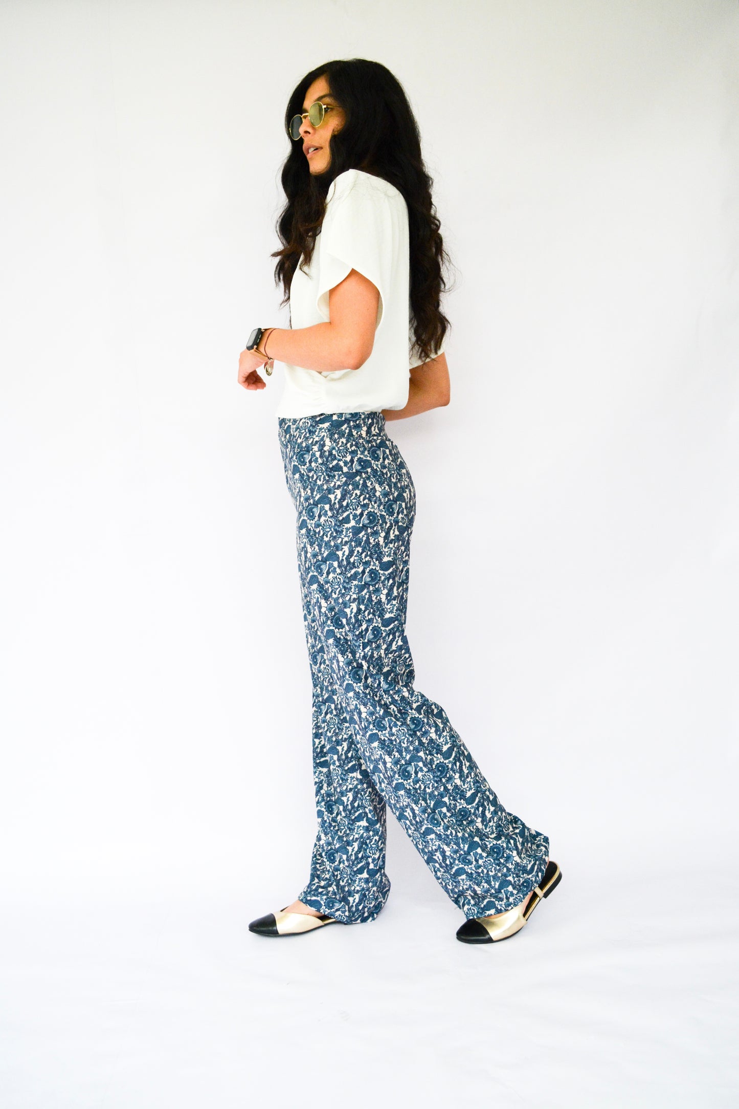 pantalón algas azules