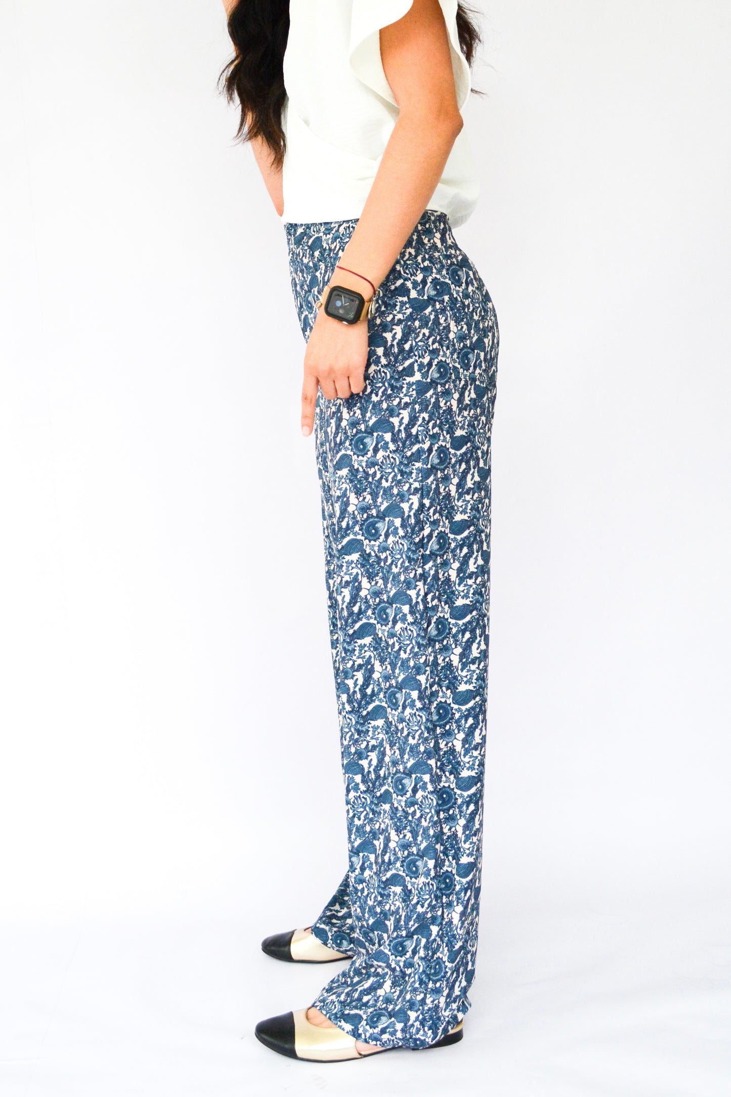 pantalón algas azules