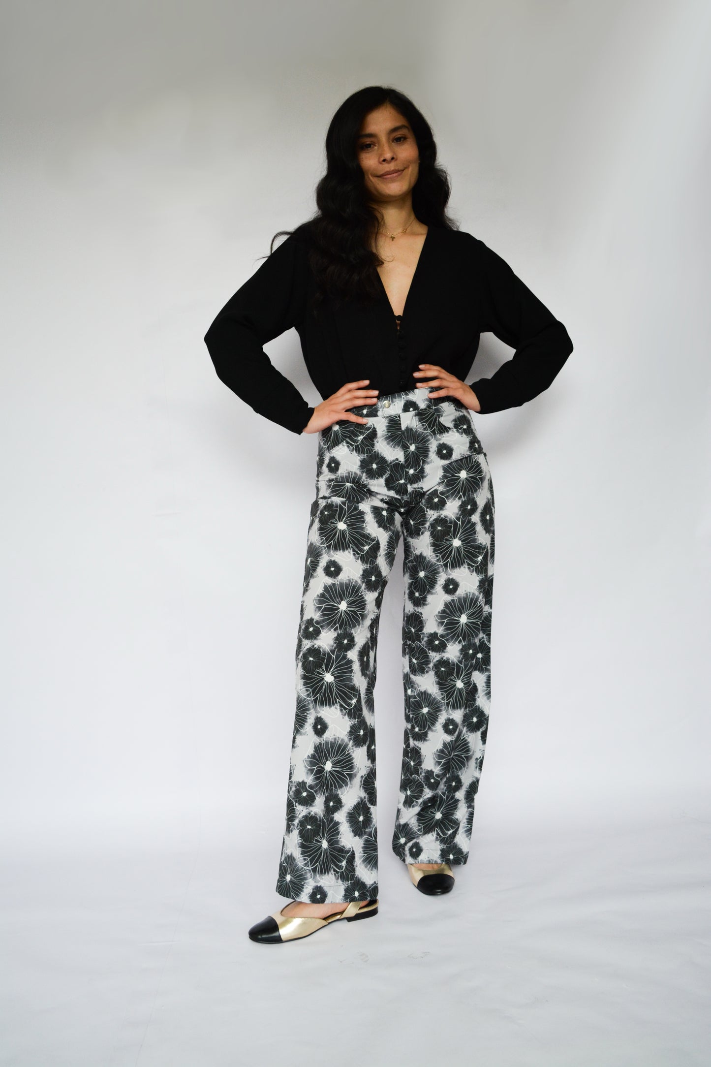 pantalón flor zinnia