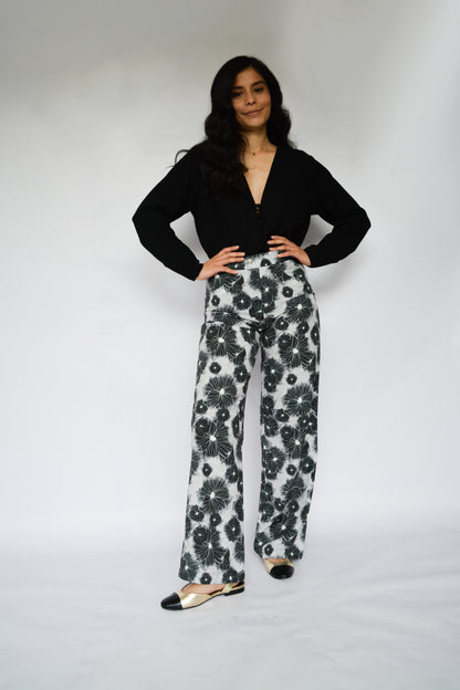 pantalón flor zinnia