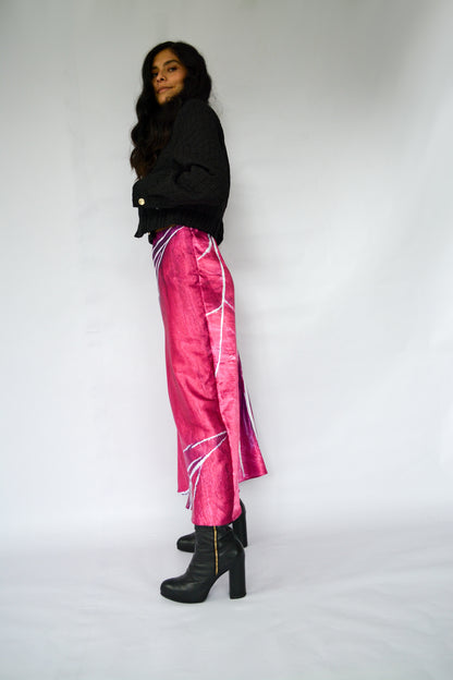 falda ramas fucsia
