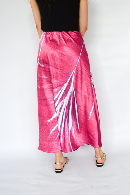 falda ramas fucsia