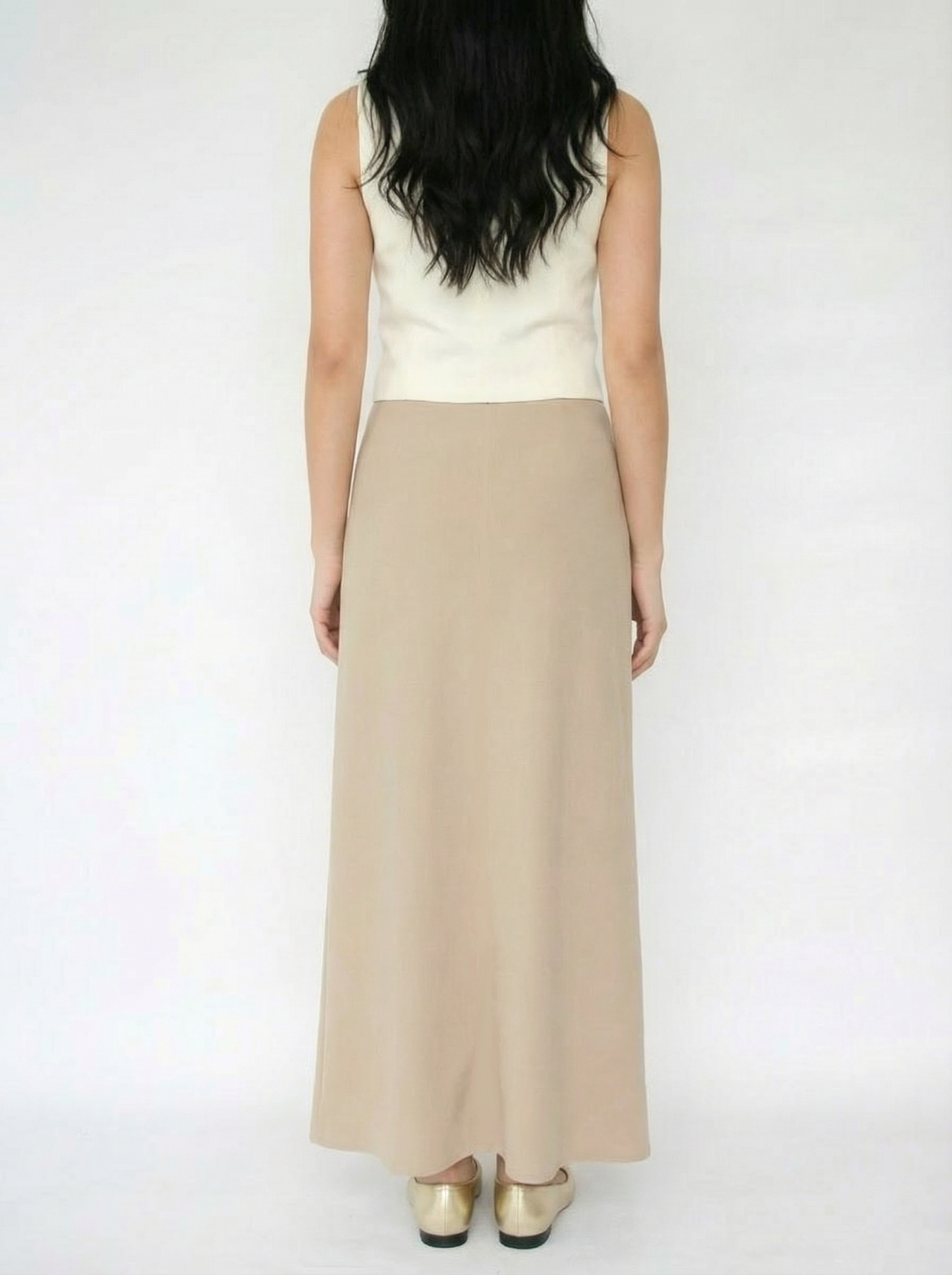 Falda forrada Sand (gris claro)