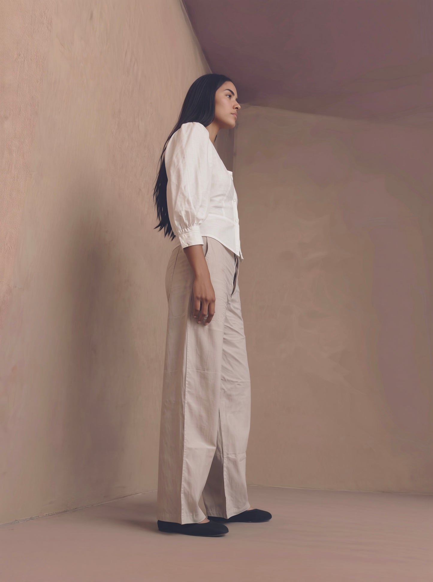 Pantalón cían