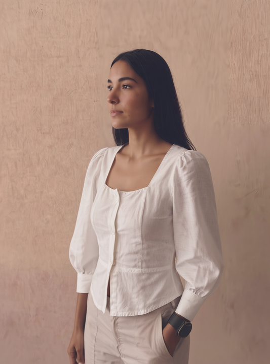 Blusa Lume blanca