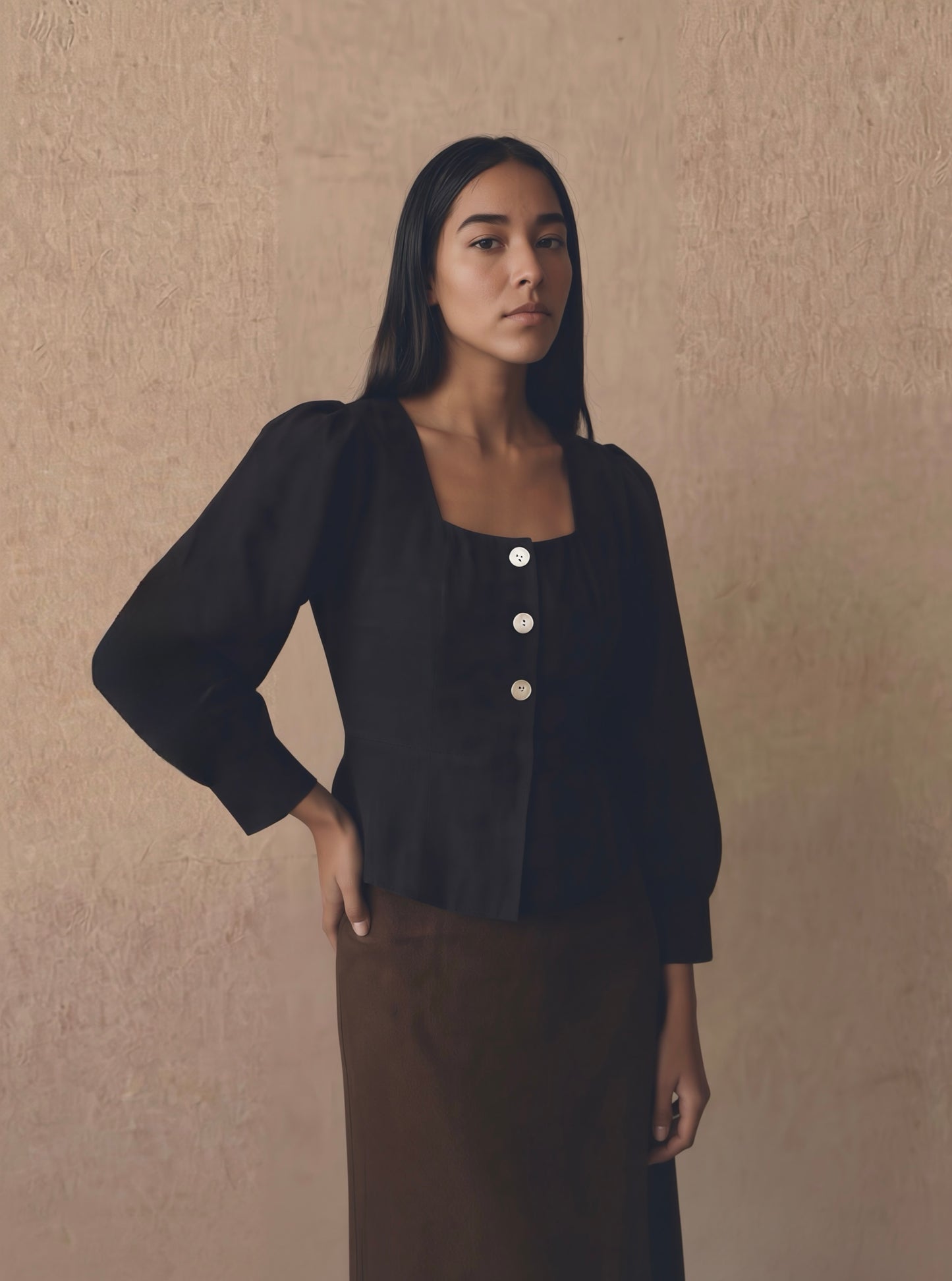 Blusa Lume negra
