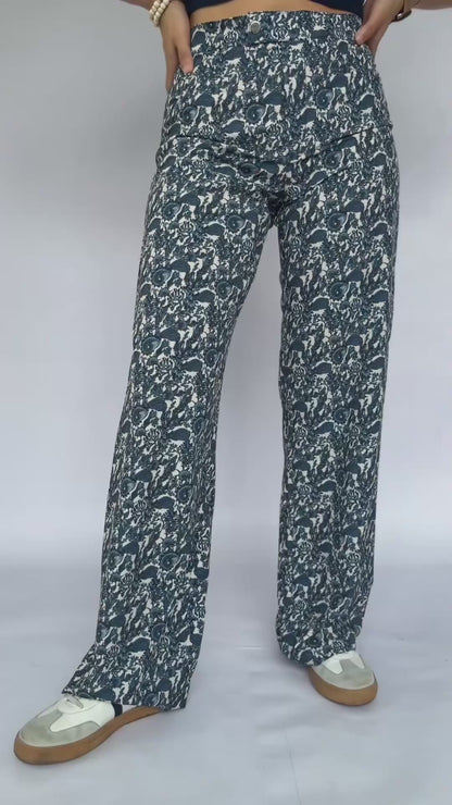 pantalón algas azules